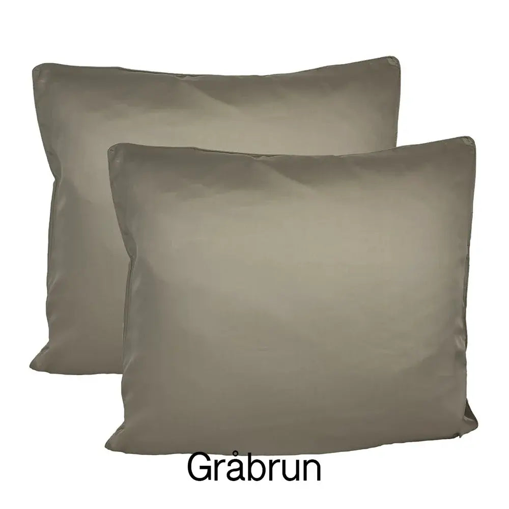 2 stk – 100 % lyocell bambus hovedpudebetræk | 60 x 63 cm – Grå