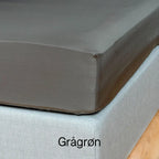 100 % Lyocell bambus faconlagen | 120 x 200 cm – Grøn