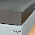 100 % lyocell bambus faconlagen | 140 x 200 x 35 cm – Grøn – Grågrøn