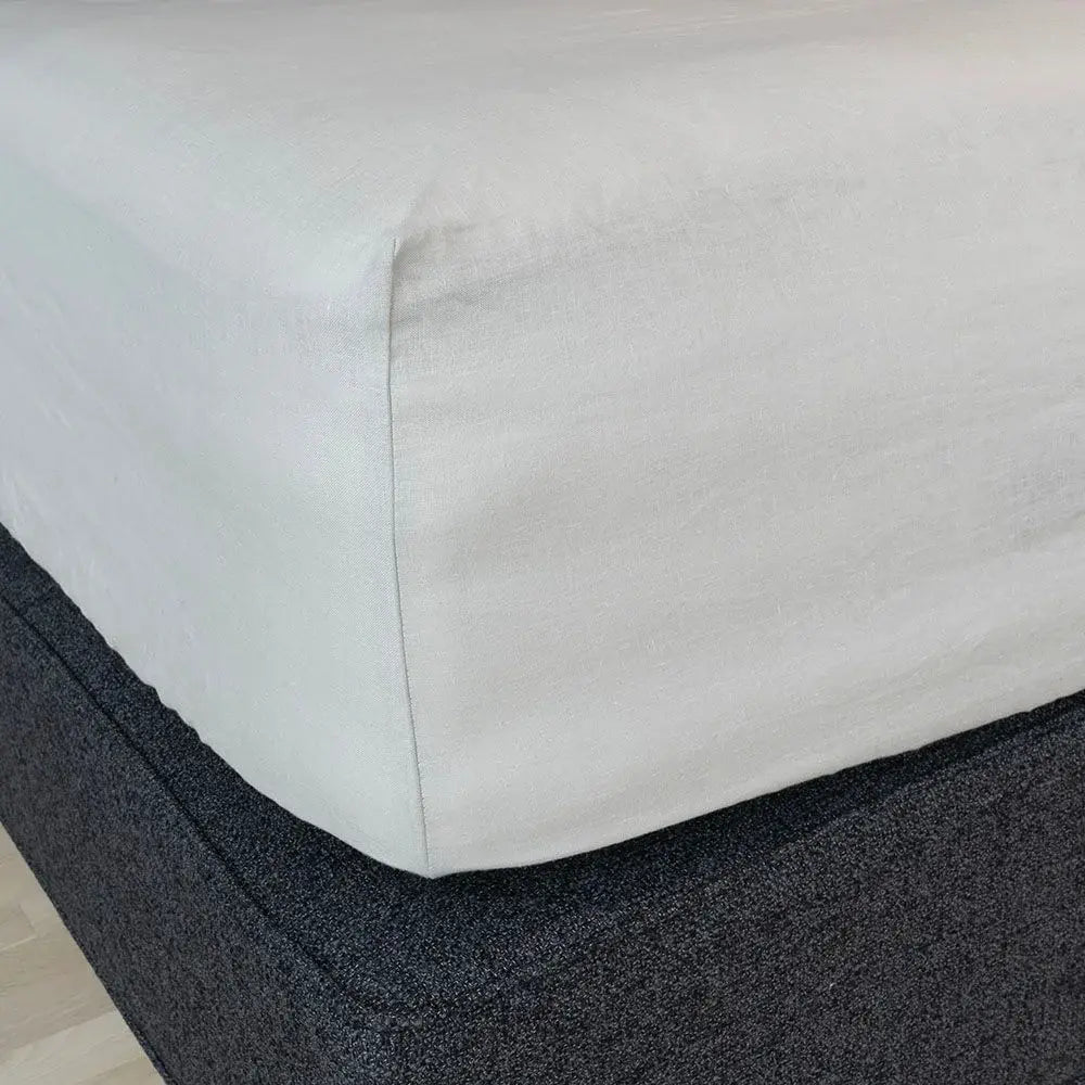 Hamp faconlagen | 180 x 200 x 35 cm – Grå – Lys grå