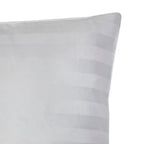 2 stk – 100 % lyocell bambus hovedpudebetræk | 60 x 63 cm – Hvid – Bambus – Hvid Hotelstrib