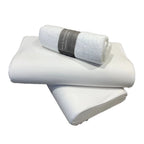 Familiepakke | 2 stk anatomisk hovedpude | 36 x 67 cm & Håndklæde i Egyptisk bomuld 70x140 cm