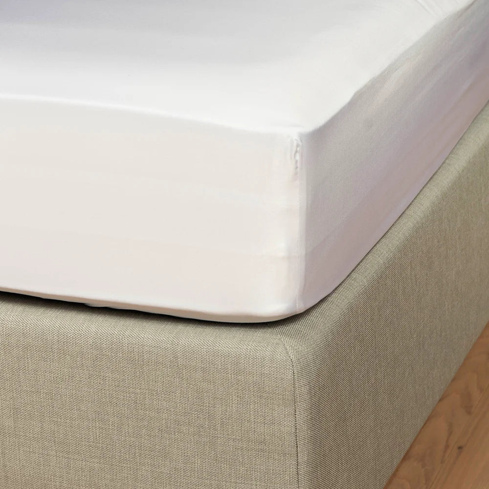 100 % lyocell bambus fladlagen | Hvid | 150 x 260 cm