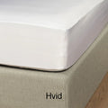 100 % lyocell bambus faconlagen | 90 x 200 cm – Hvid