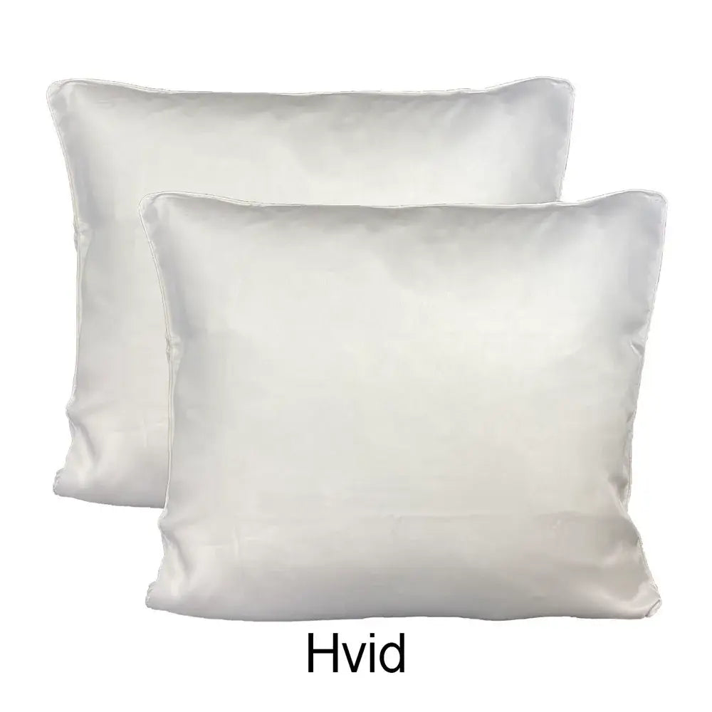 2 stk – 100 % lyocell bambus hovedpudebetræk | 60 x 63 cm – Hvid – Bambus