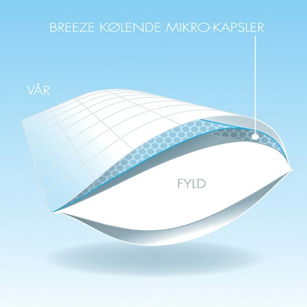 Vendbar Breeze dun hovedpude | Mellem-Temperaturregulerende | 60 x 63 cm