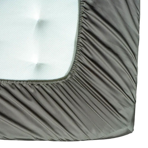 100 % lyocell bambus faconlagen | 140 x 200 x 35 cm – Grågrøn