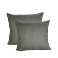 2 stk – Stribet satin hovedpudebetræk | 60 x 63 cm – Grøn