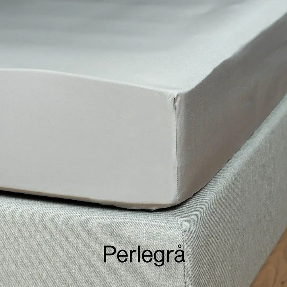100 % lyocell bambus faconlagen | 90 x 210 cm – Perlegrå