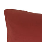 100 % lyocell bambus sengetøj | 140 x 220 cm – Rust rød