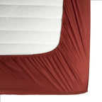 100 % lyocell bambus faconlagen | 160 x 200 cm – Rød