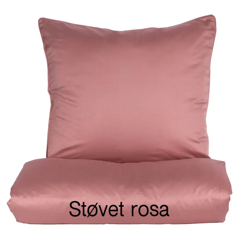 100 % lyocell bambus sengetøj | 140 x 200 cm – Støvet rosa