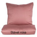 100 % lyocell bambus sengetøj | 140 x 220 cm – Støvet rosa