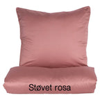 100 % lyocell bambus sengetøj | 140 x 220 cm – Støvet rosa