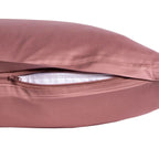 100 % lyocell bambus sengetøj | 140 x 200 cm – Støvet rosa