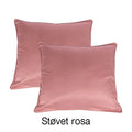 2 stk – 100 % lyocell bambus hovedpudebetræk | 50 x 70 cm – Støvet rosa