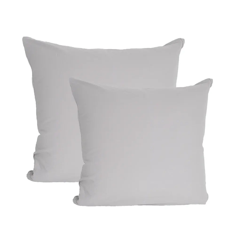 2 stk – Stone Washed hovedpudebetræk | 60 x 63 cm – Grå