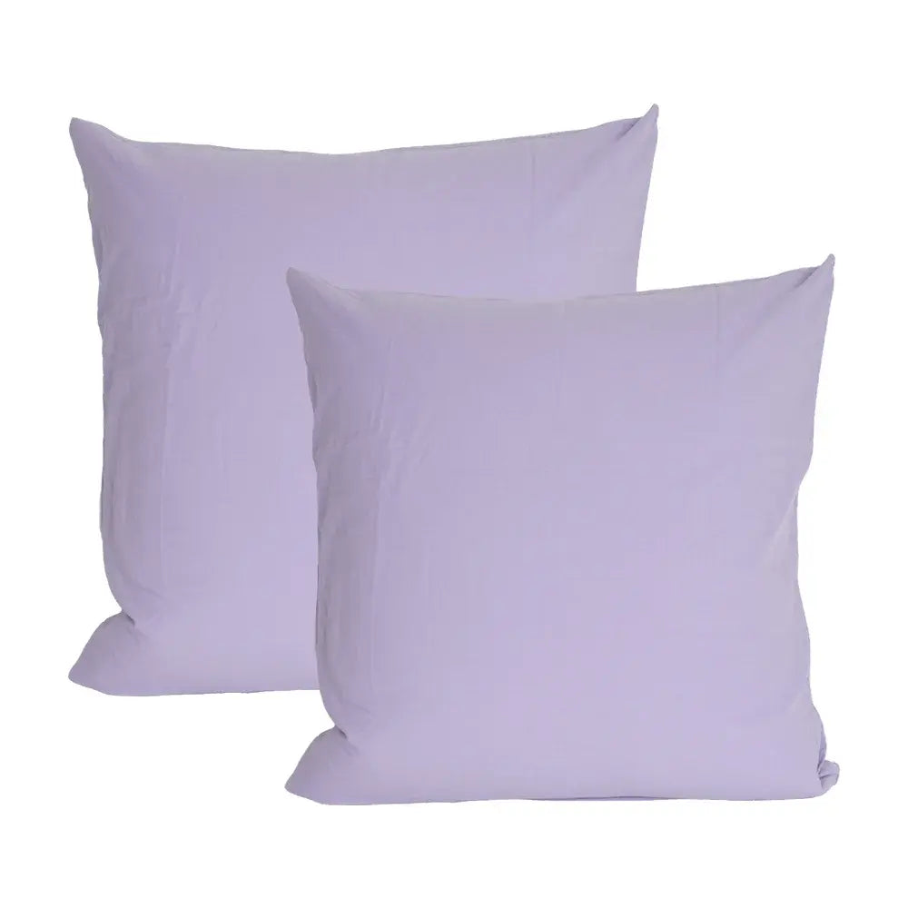 2 stk – Stone Washed hovedpudebetræk | 60 x 63 cm – Lilla