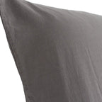 2 stk – Stone Washed hovedpudebetræk | 60 x 63 cm – Antrasit