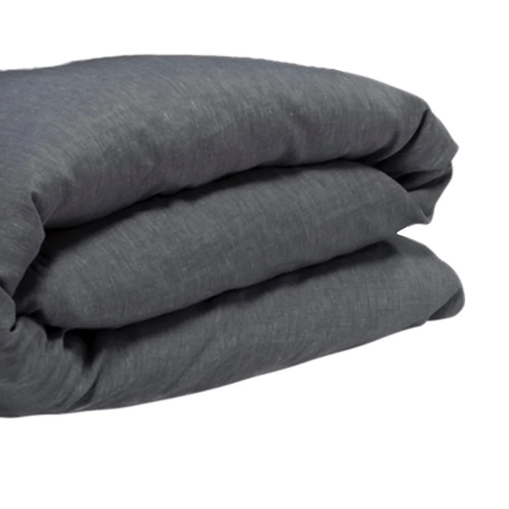 Hästens Velvet dynebetræk 155x220 Graphite grå modal og hør
